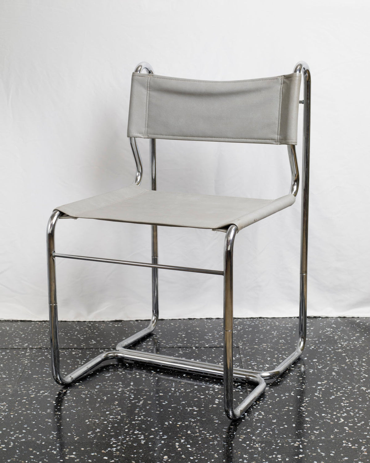 CH102 Chrome and Leather Accent Chair