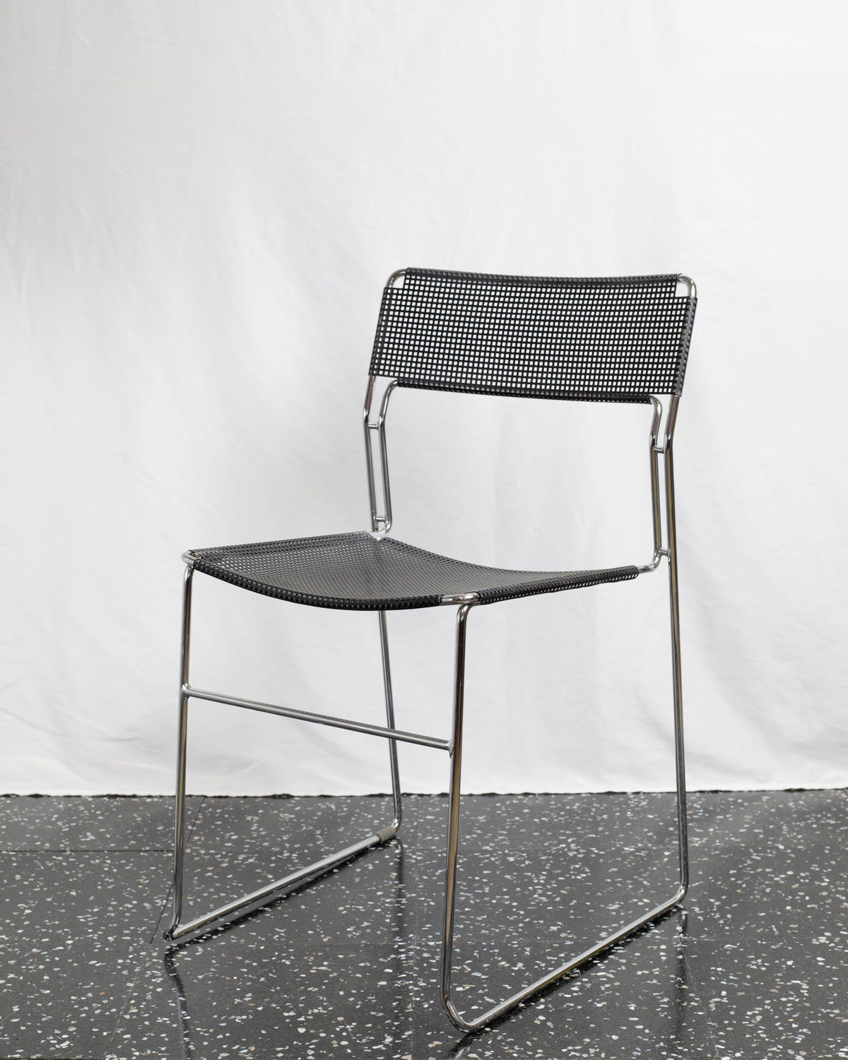 CH131 Arrben Sultana Perforated Metal Chair