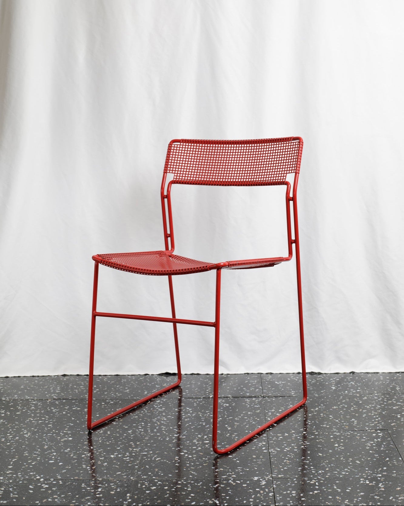 CH287 Arrben Sultana Perforated Metal Chair