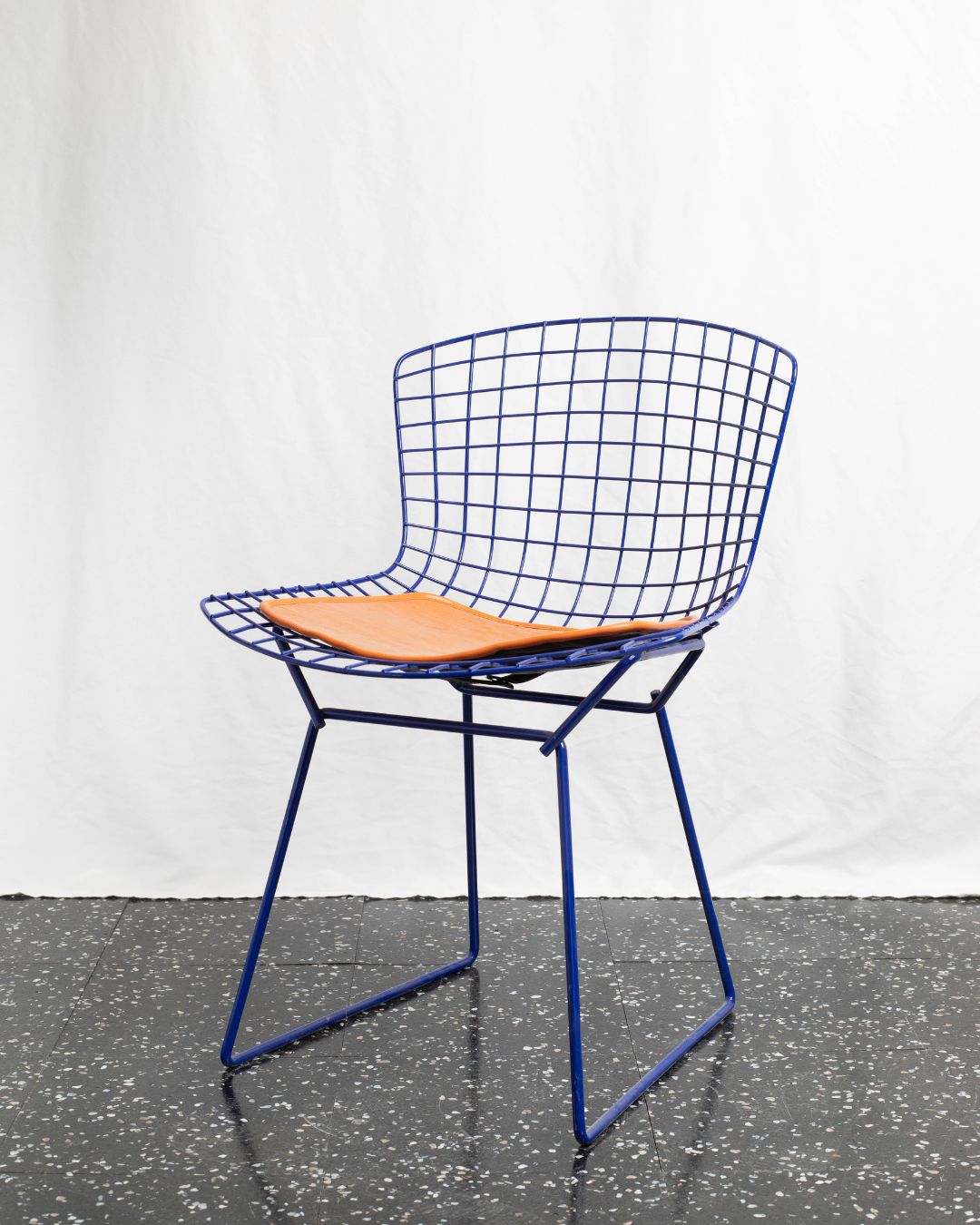 CH281 Blue Bertoia Side Chair