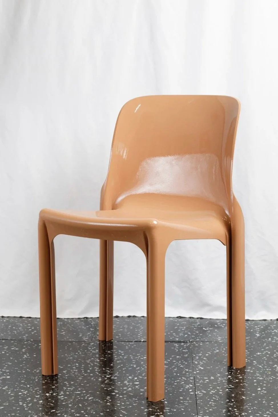 CH245 Clay Fire Selene Stacking Chair