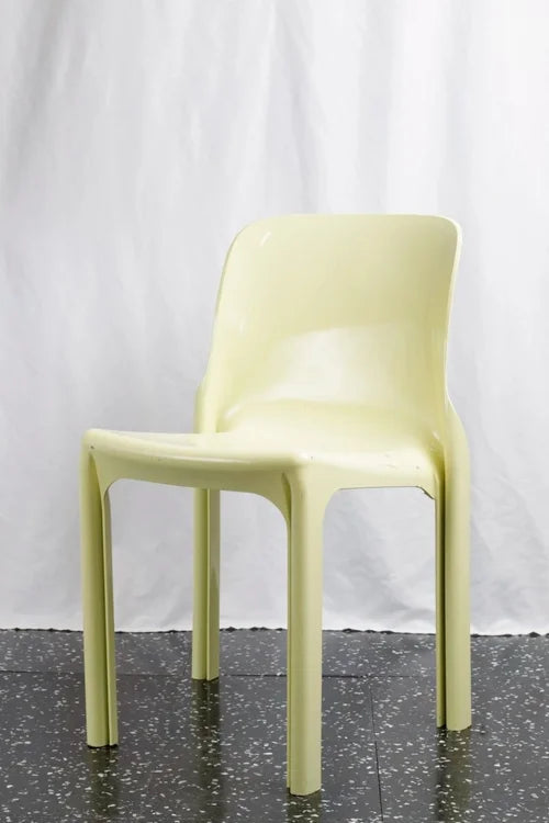 CH249 Butter Yellow Selene Stacking Chair