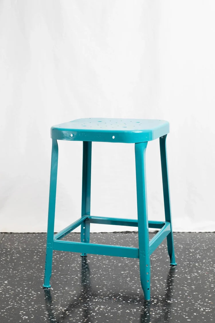 ST264 Square Top Stool Truck Turquoise
