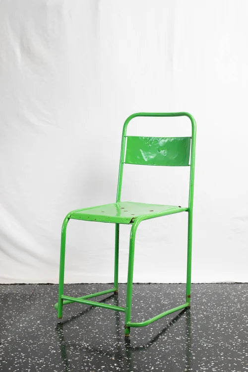 CH252 Gem Green Powder-Coated Steel Chair