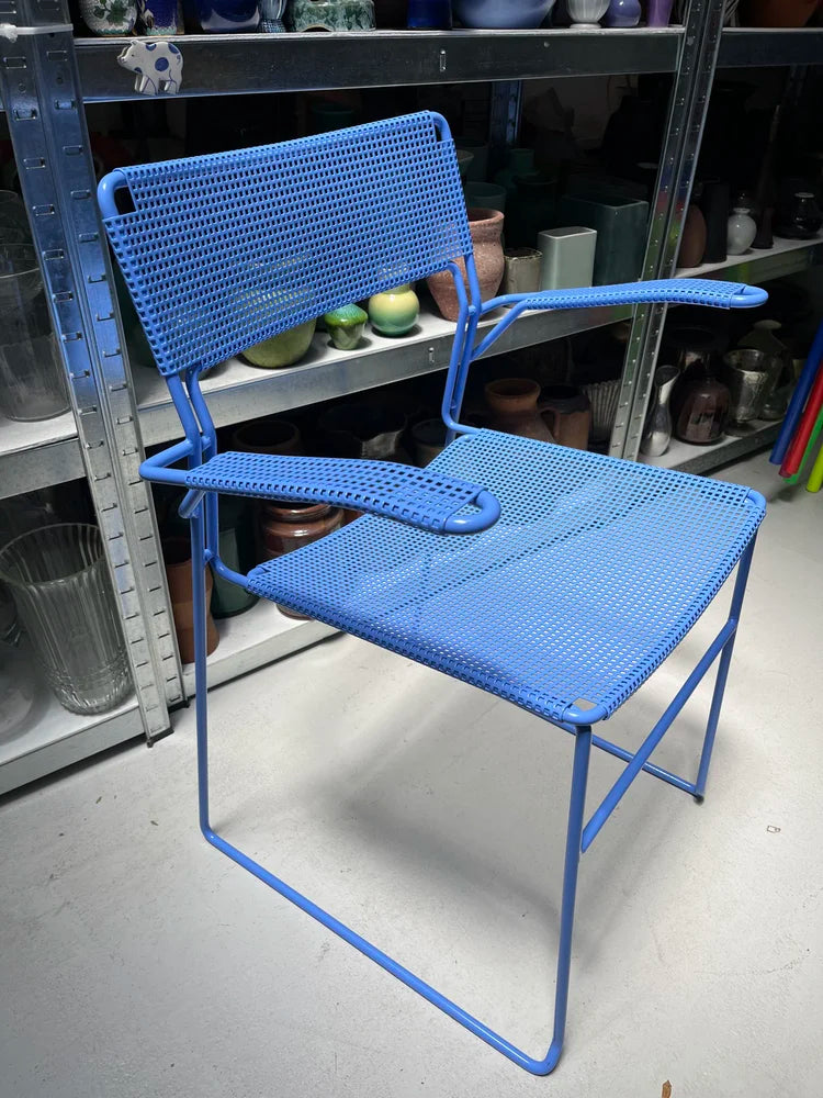 CH348 Arrben Sultana Perforated Dining Chair with Arms