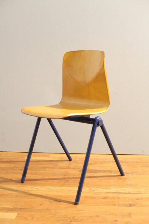 CH212 Navy Compass Leg Chair