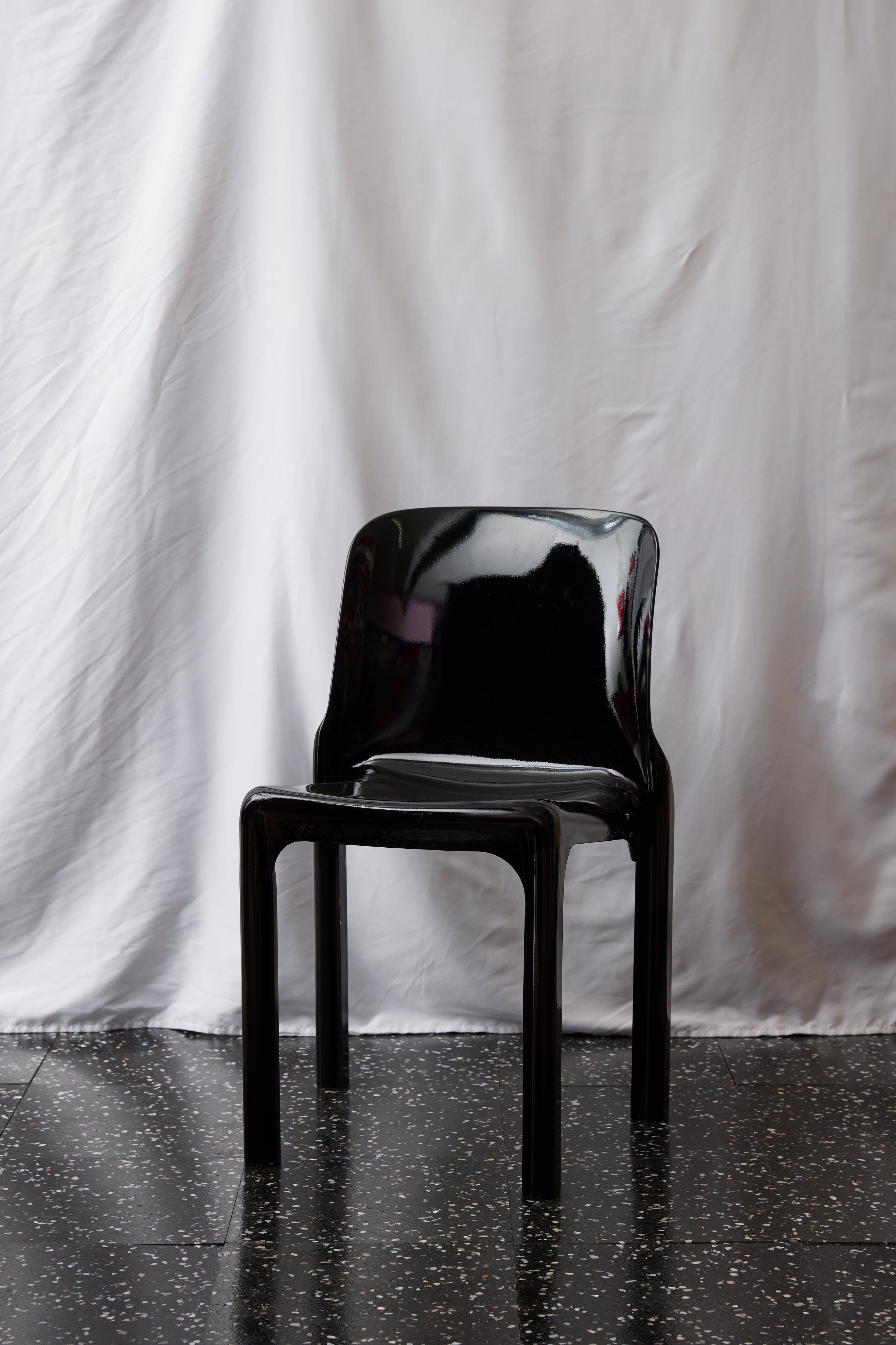 CH077 High Gloss Black Selene Chair
