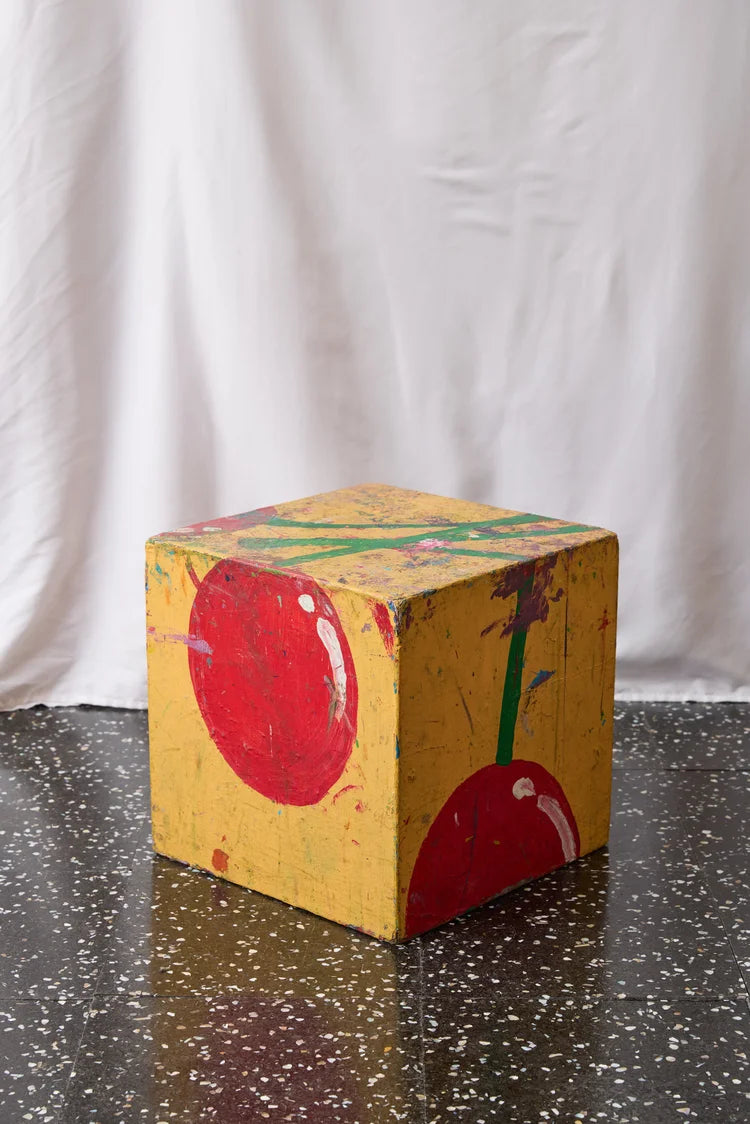 PLINTH013 Splatter Paint Yellow Cherries