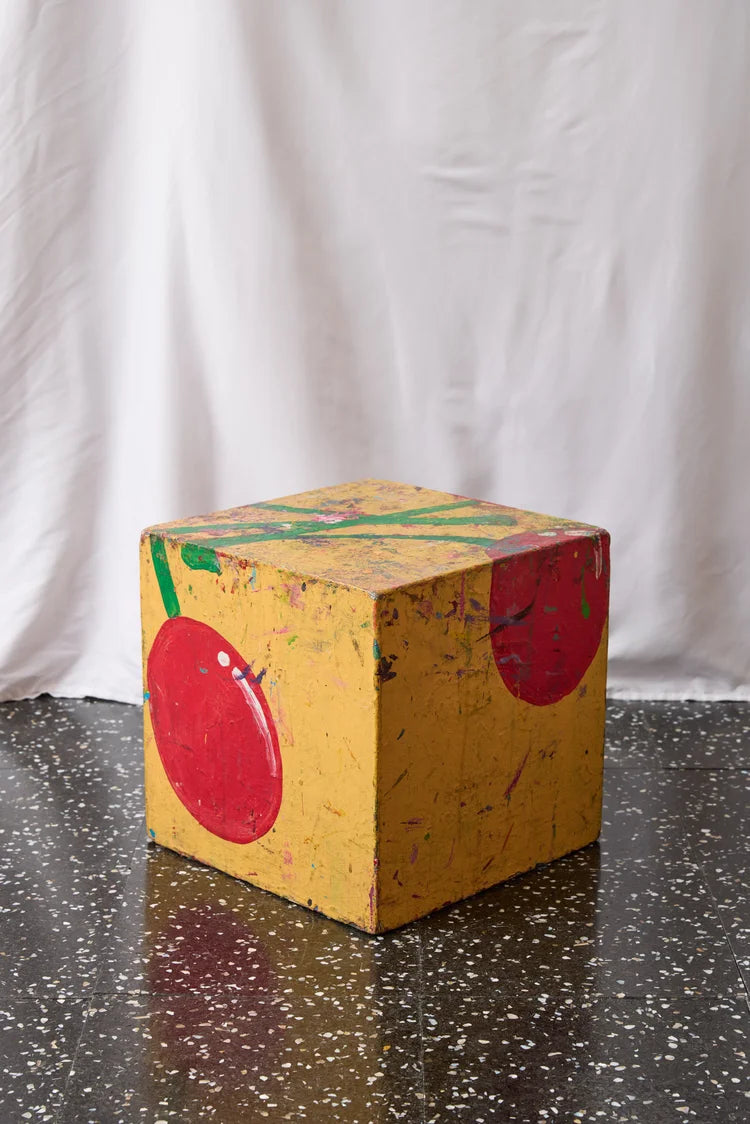 PLINTH013 Splatter Paint Yellow Cherries