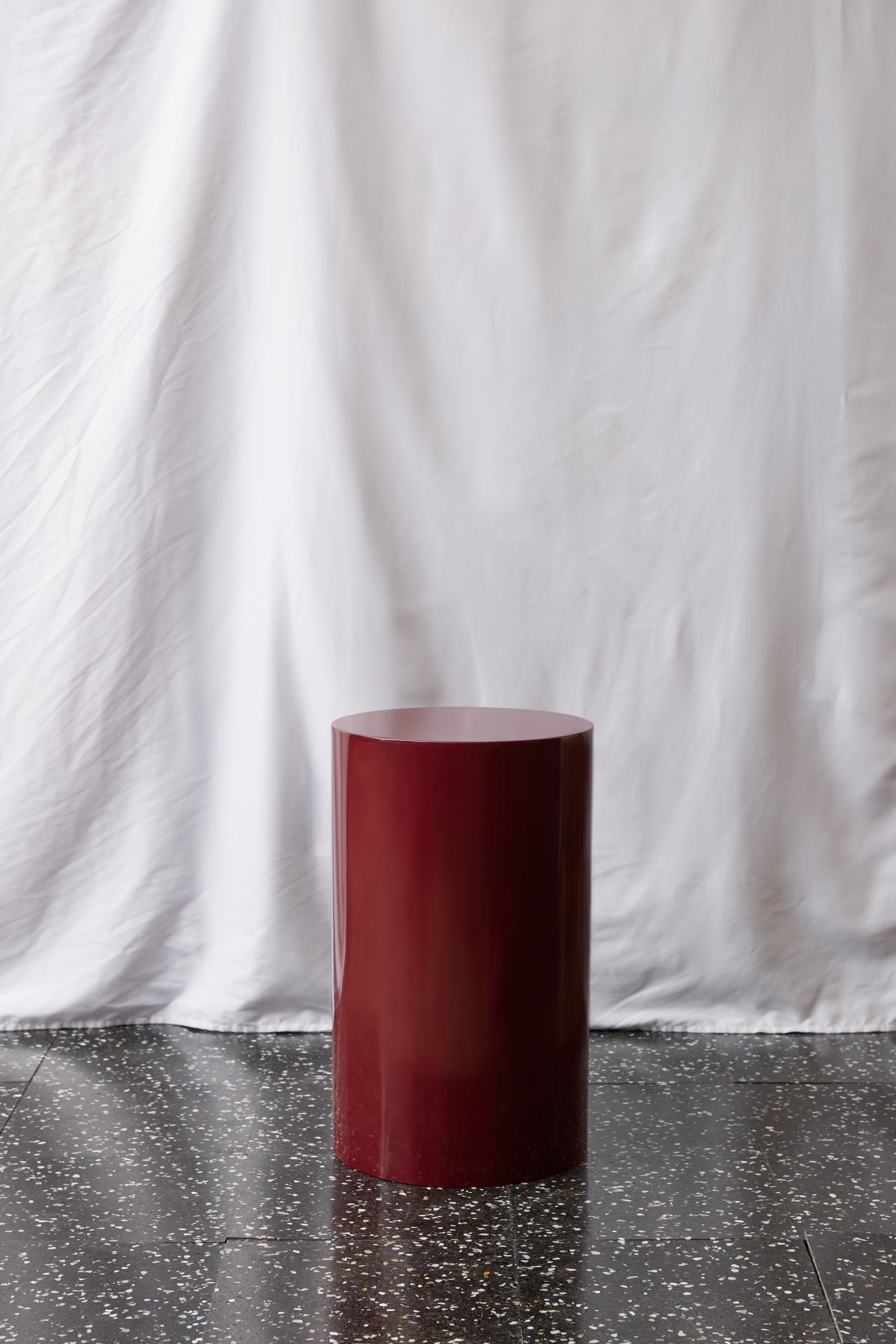ST227 Leif Stool Burgundy Wine