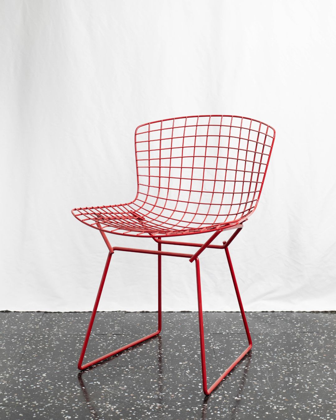 CH273 Red Bertoia Side CHair