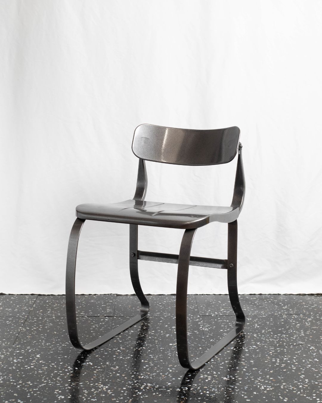 CH086 Black Chrome School Chair
